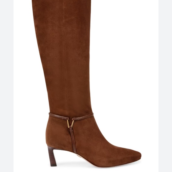 Veronica Beard Kenzie Suede High-Shaft Wide-Calf Boots - Picture 1 of 6